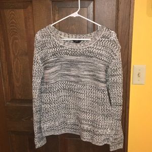 Grey and white holy sweater